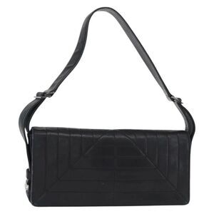Chanel Vintage Leather Black Leather Shoulder Bag Bag